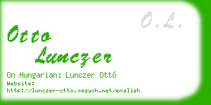 otto lunczer business card